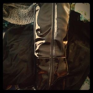 Black knee high boots